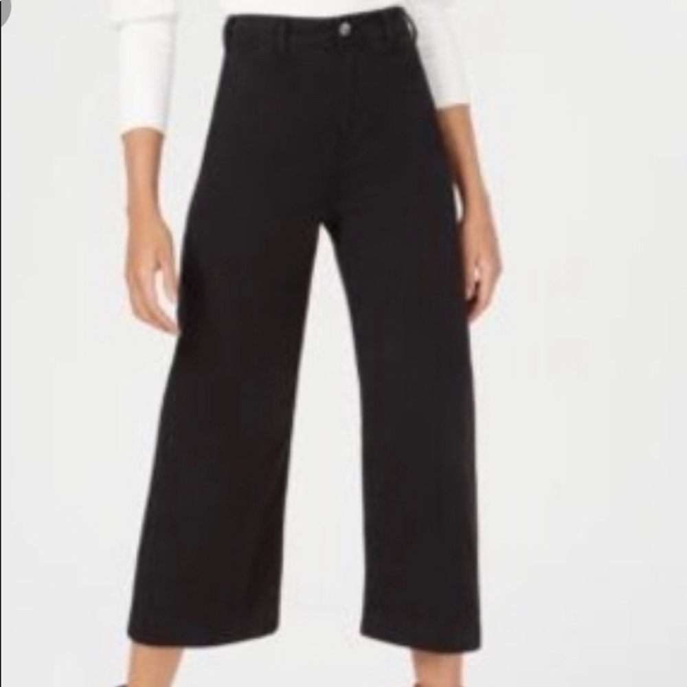 Free People Patti Crop High Waist Black Pant 24 - Picture 8 of 8